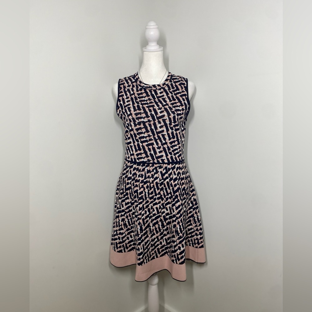 Eliza.J Chic Navy and Blush Pink  Dress cb207